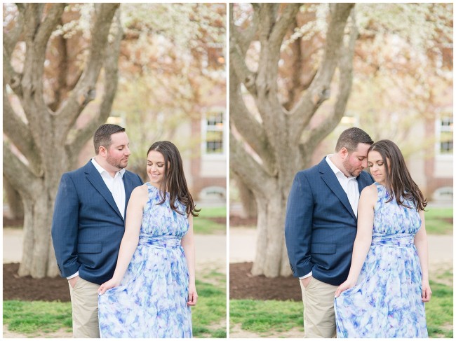 Franklin and Marshall engagement session in the Spring
