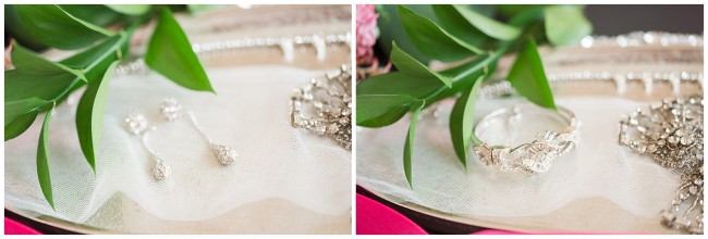Bridal Jewelry on decorative tray