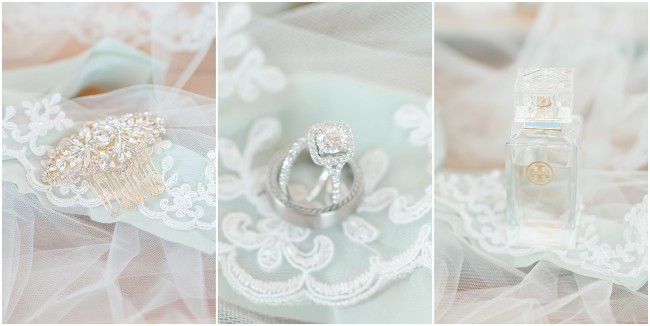 soft blue wedding color details