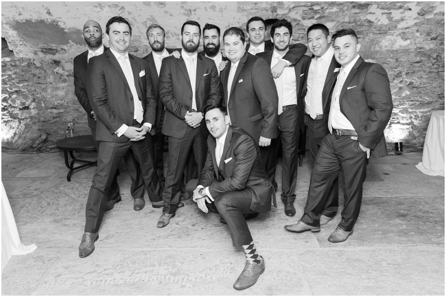 black and white photos of groomsmen