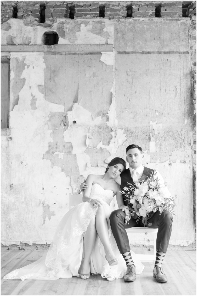 black and white photos, industrial rustic wedding venues in Pennsylvania