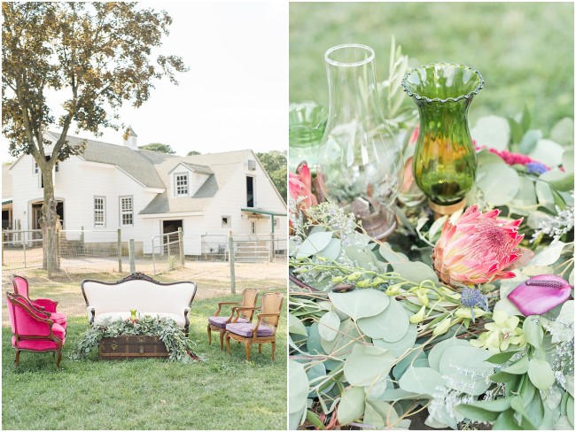 vintage style lounge seating for your New Jersey wedding