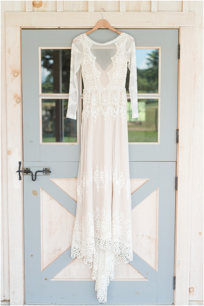 Aurora lace wedding gown, rustic alpaca farm wedding ideas