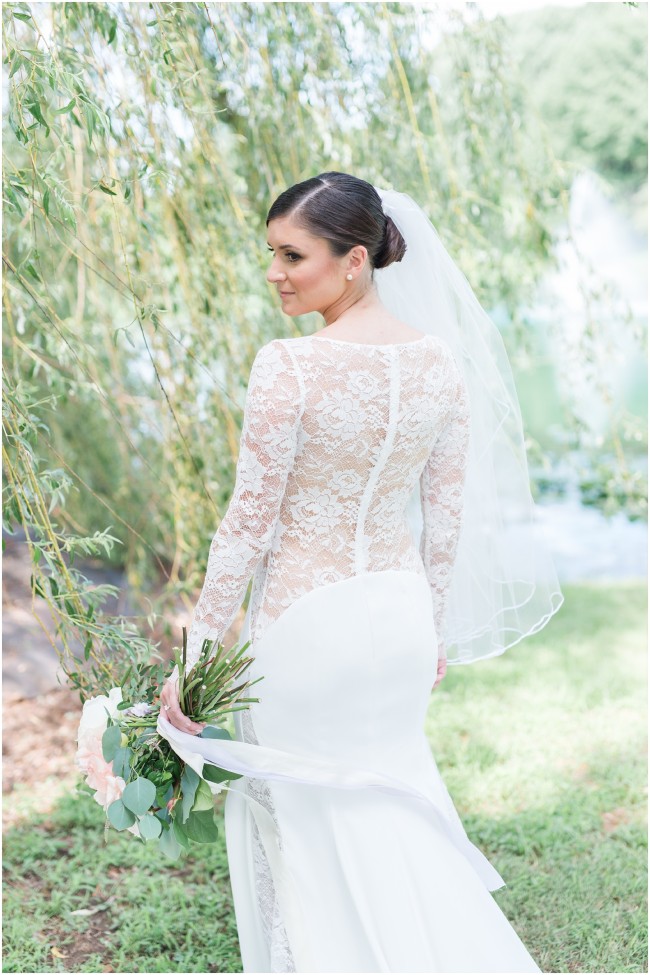 lela rose white wedding gown, long sleeve lace wedding gowns, New Jersey bride