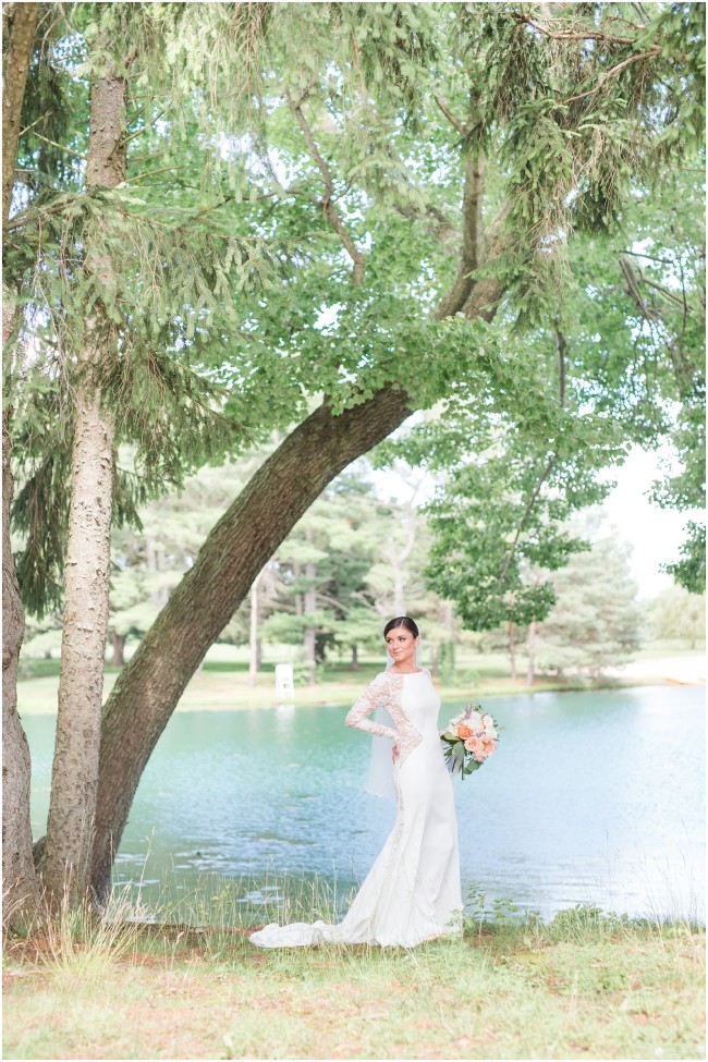 windows on the water in New Jersey, bride portraits at frogbridge