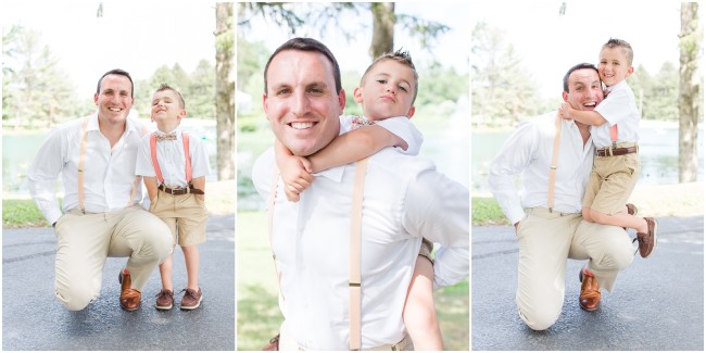 groom and ring bearer photos, cute photo ideas with the ring bearer