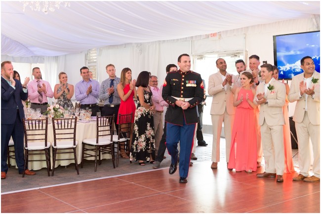 groom in marine corps dress blues