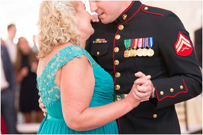 groom in marine corps dress blues