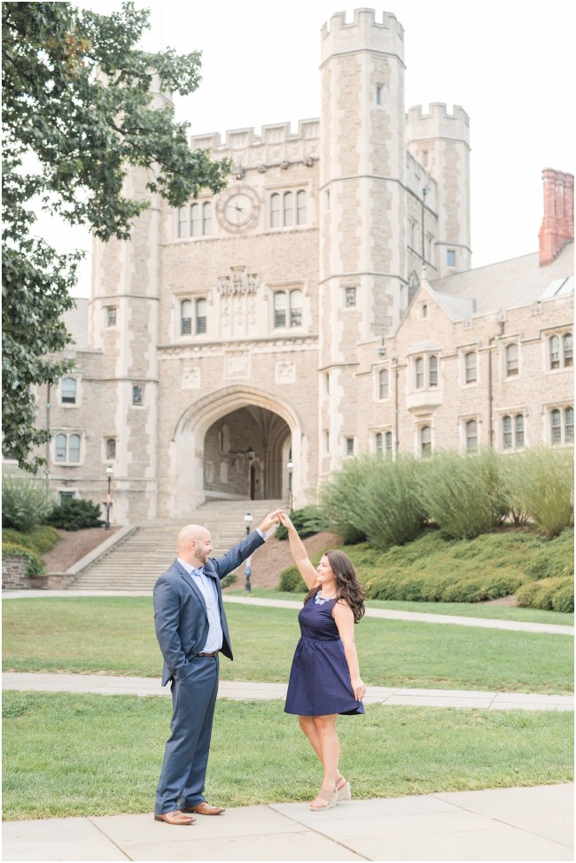 engagement session at the iconic Princeton University