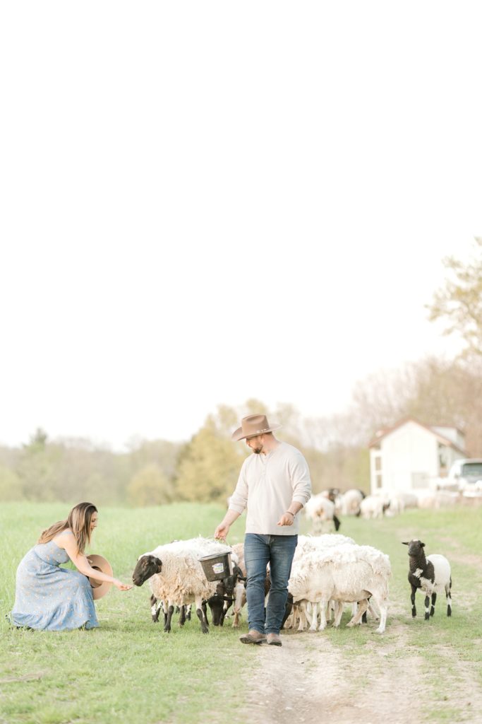 Fun farm engagement session with Susan Elizabeth Photography, a NJ wedding photographer