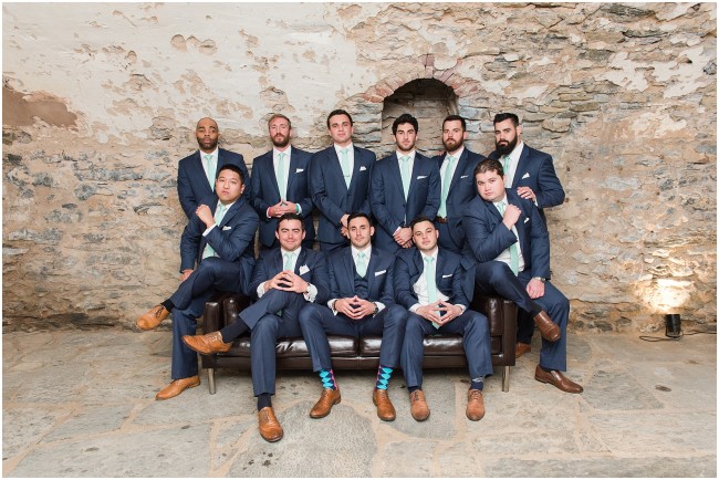 groomsmen in the catacombs of excelsior