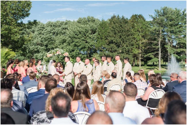Millstone New Jersey wedding ceremony