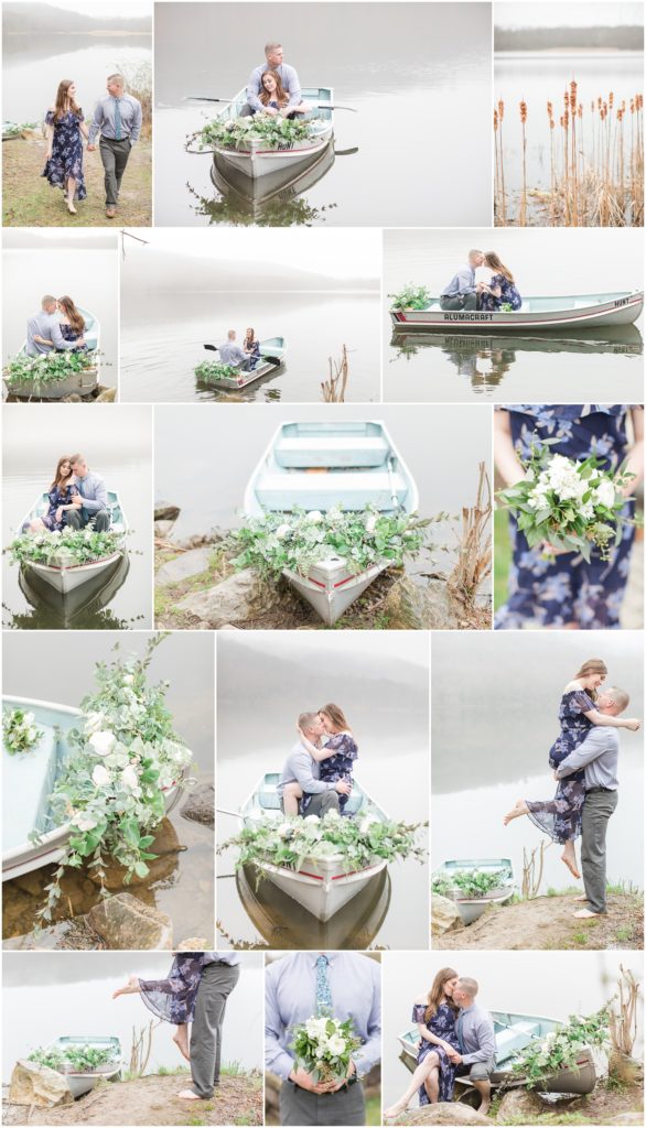 Row Boat Engagement Session