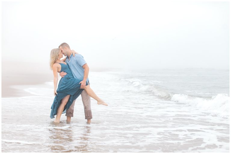 LBI Beach Engagement Session :: Beach Haven NJ :: Gina and RJ