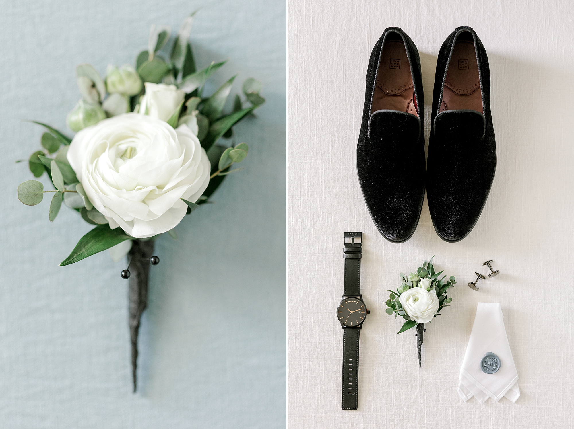 groom's details for Crystal Point Yacht Club wedding