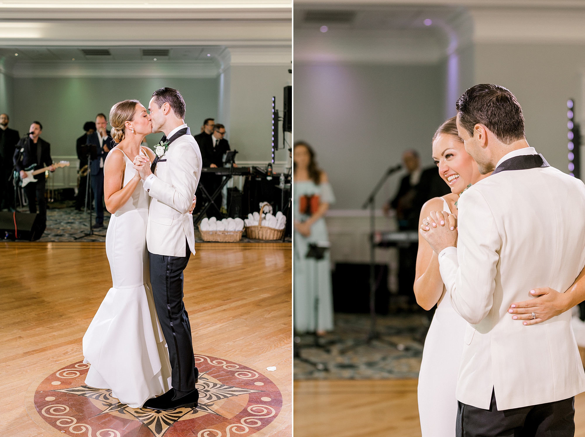 bride and groom dance during New Jersey wedding reception