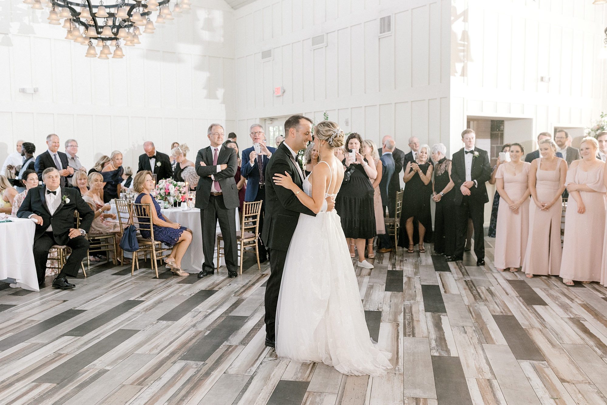 bride and groom dance during Whitehouse Station NJ wedding reception