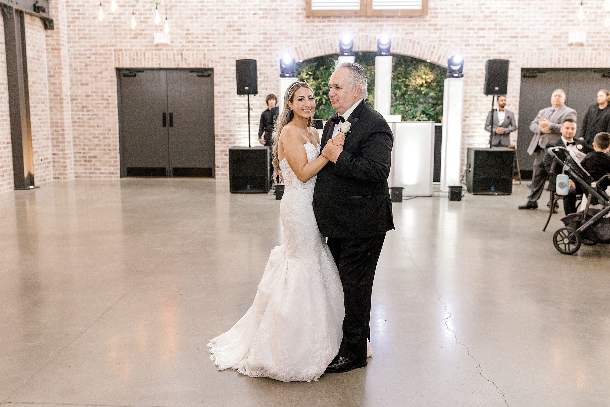 bride dances with father during Andover NJ wedding reception