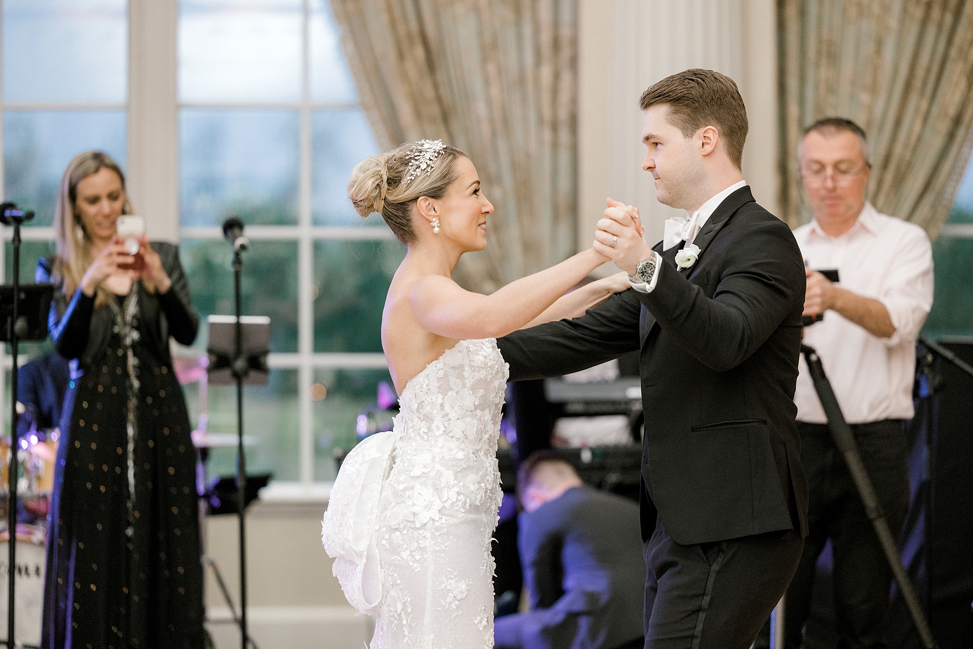 newlyweds have first dance at New Jersey wedding reception