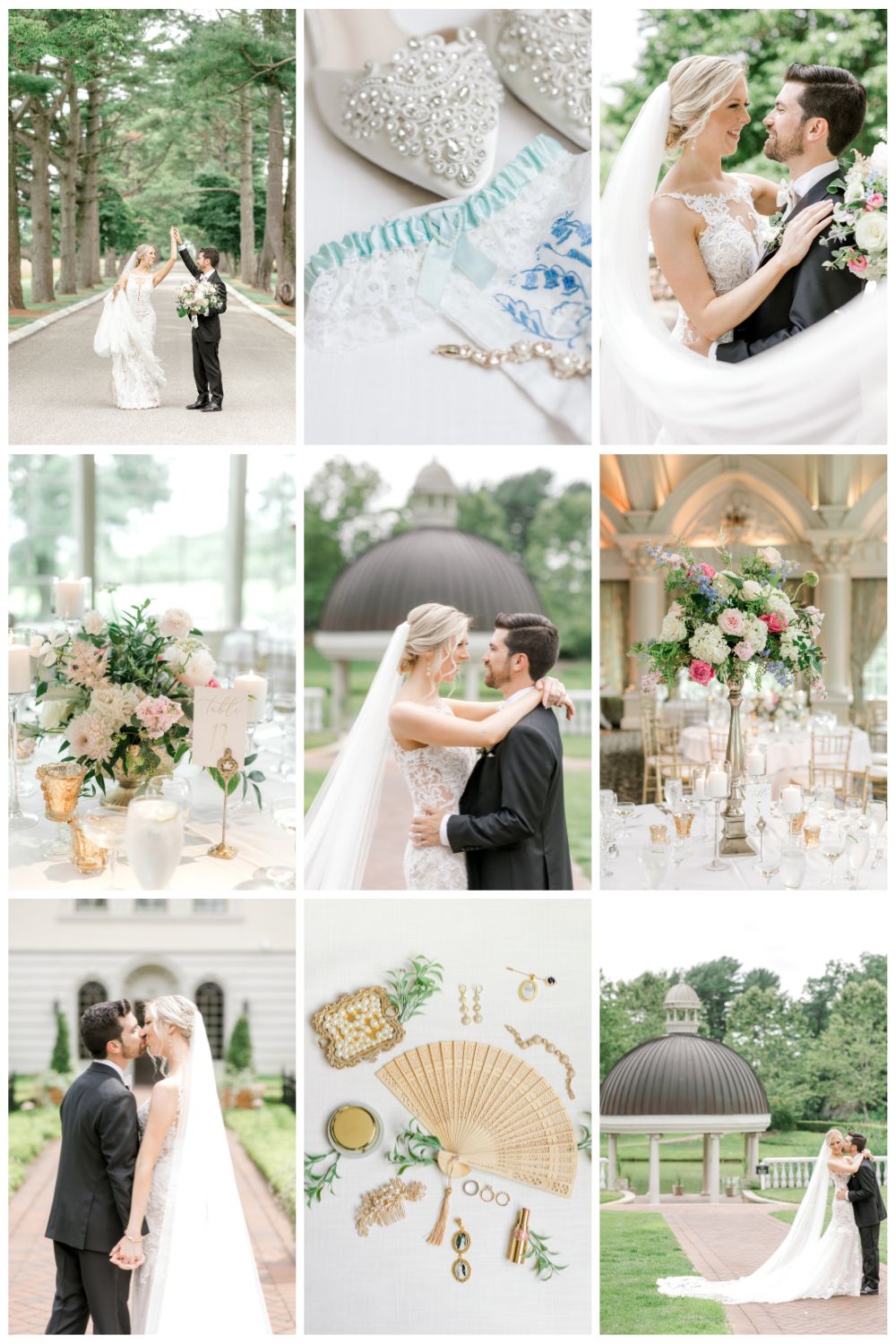 Romantic and classic Ashford Estate wedding day in the summer photographed by NJ wedding photographer Susan Elizabeth Photography